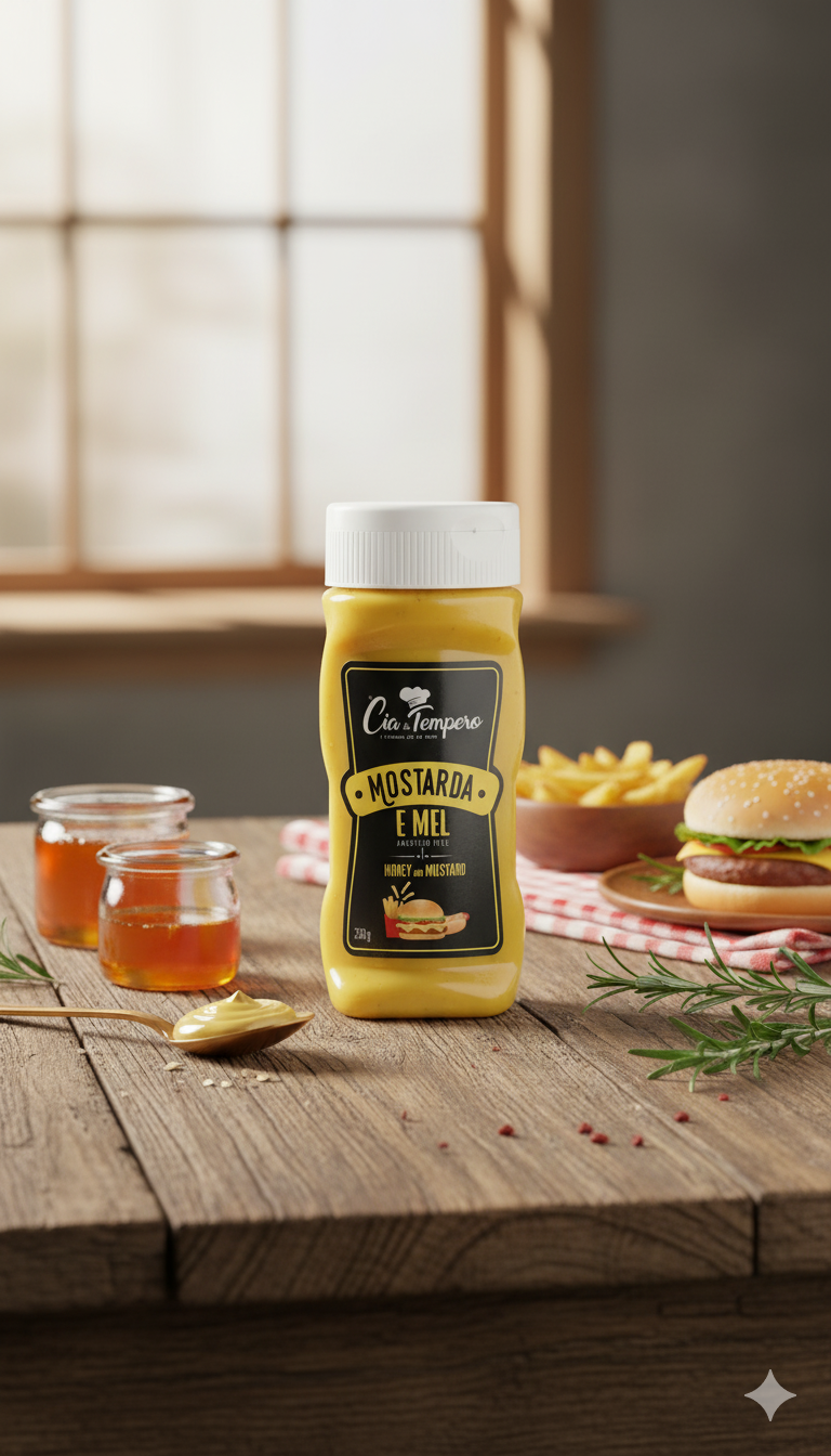 Molho Mostarda E Mel 200ml - CIA DO TEMPERO